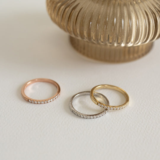 Churumbela Eris 1.5mm diamantes naturales 14k