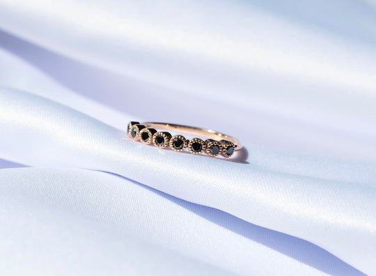 Churumbela Helena Diamantes Negros  14k