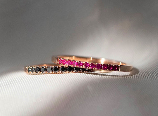 Churumbela Eris Diamantes Negros  14k