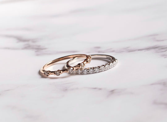 Churumbela Iris Diamantes Blancos 1.8 mm 14K