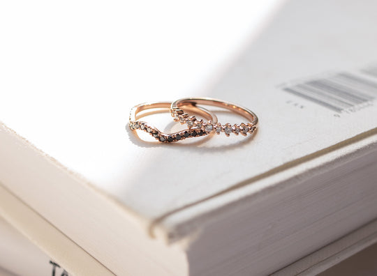 Churumbela Nusa Diamantes negros 14K