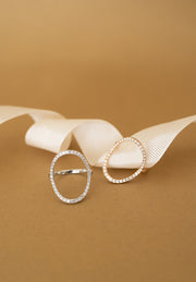 Anillo diamantes 0.4ct halo 18k