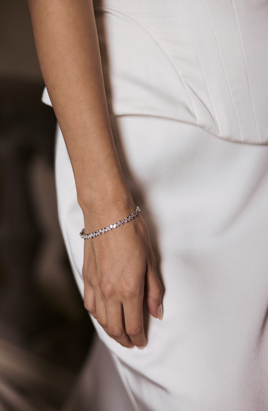 Pulsera Tennis diferentes formas 8ct 14k