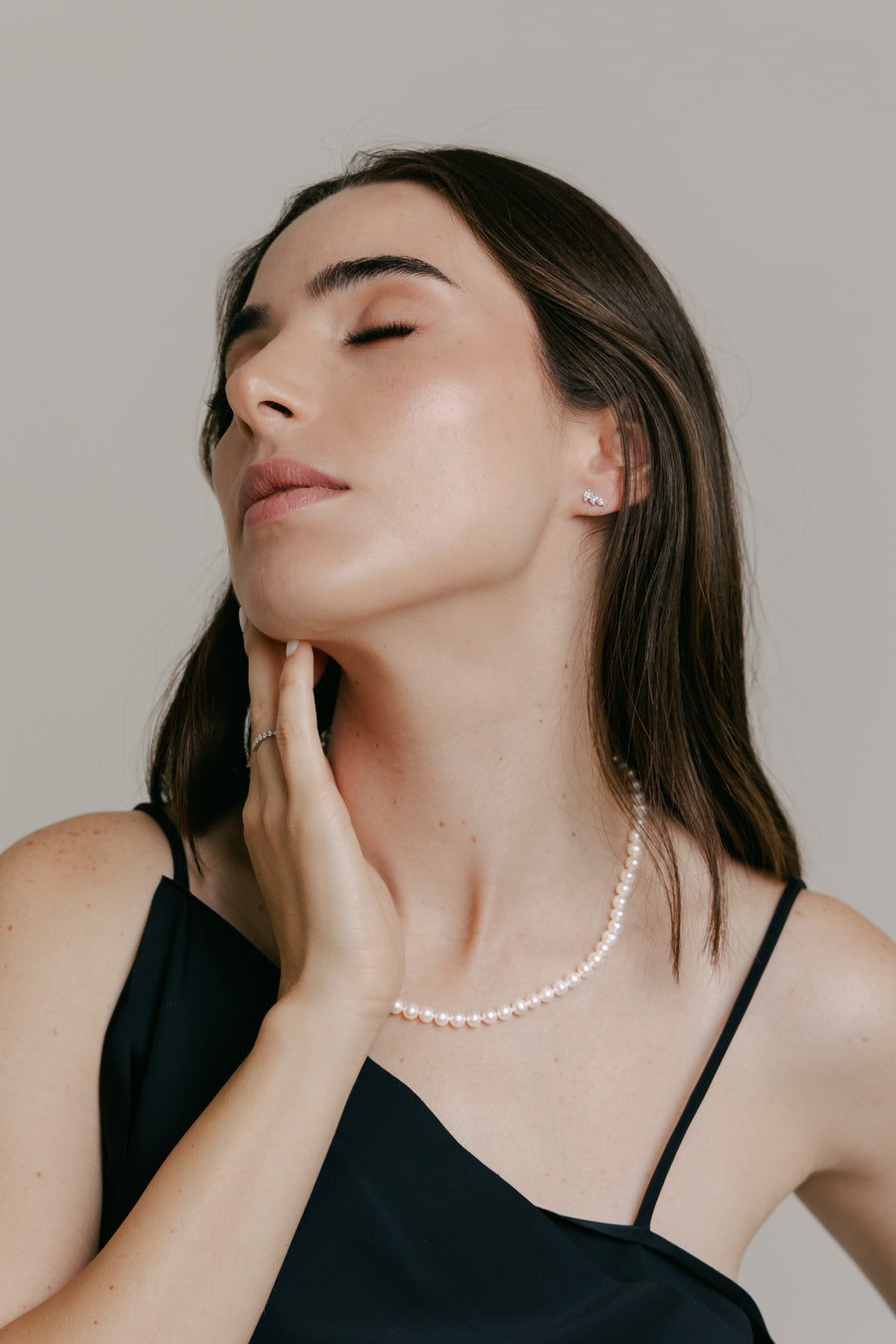 Collar de perlas 5mm 14k