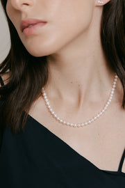 Collar de perlas 5mm 14k