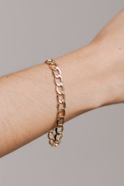 Pulsera barbada 14k