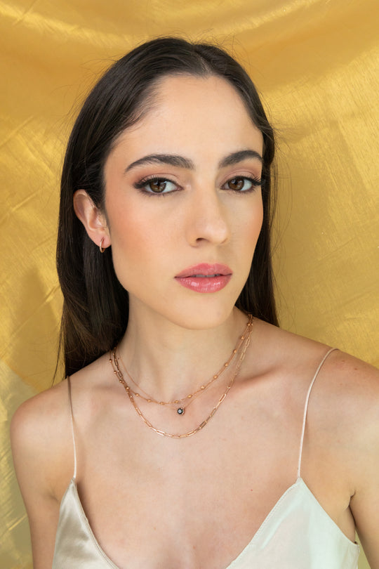 Dije Diamante Negro 0.8ct 14k