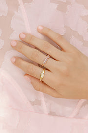 Anillo diamantes estrellas 14k
