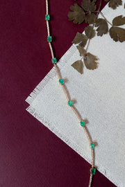 Pulsera esmeraldas 2ct y diamantes 0.6ct 18k