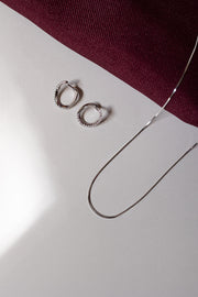 Aretes circulo diamantes 0.2ct 18k