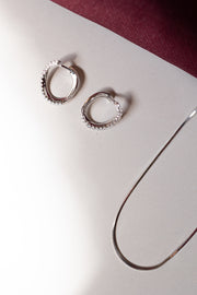 Aretes circulo diamantes 0.2ct 18k