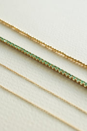 Pulsera tennis esmeraldas 3.5ct 14k