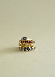 Churumbela amatistas OV bisel 1.1ct 14k