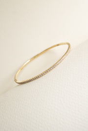 Tennis Victoria | Pulsera tennis flexible diamantes 0.8ct oro amarillo 14k