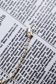 Tennis Capri | Pulsera tennis diamantes Pear Shape 2.1ct Bisel 14k