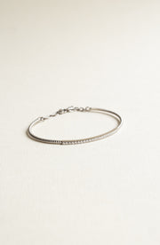 Pulsera Montreal | Pulsera rígida diamantes 0.35ct oro blanco 14k