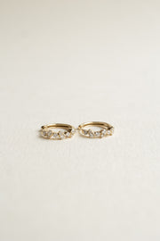 Arracadas Lugano | Aretes diamantes 0.35ct 14k