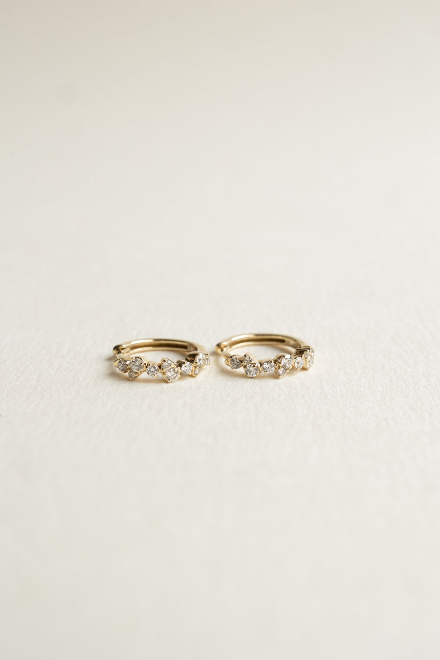 Arracadas Lugano | Aretes diamantes 0.35ct 14k