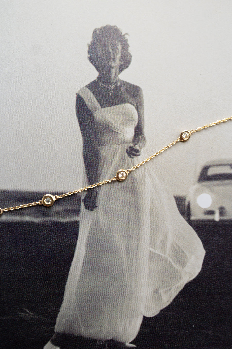 Pulsera Lima | Pulsera diamantes by the yard 0.2ct 14k