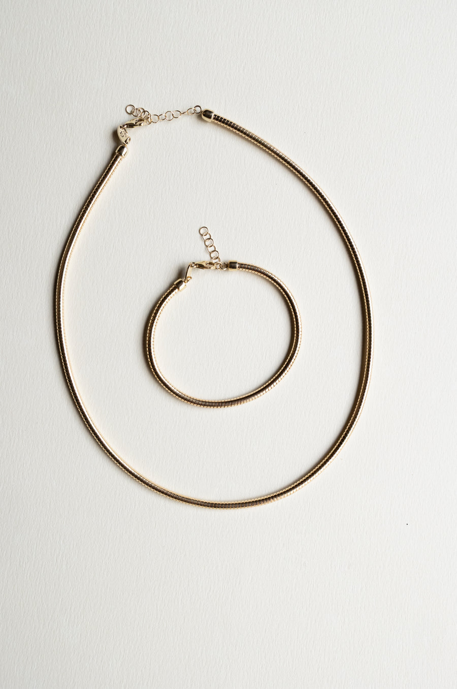 Pulsera Atenas | Pulsera flex tubo oro amarillo 14k