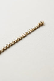 Tennis Verona | Pulsera tennis diamantes bisel rd 3.2ct 14k