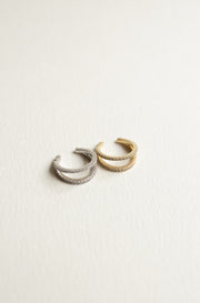 Earcuff diamantes 0.18ct 14k