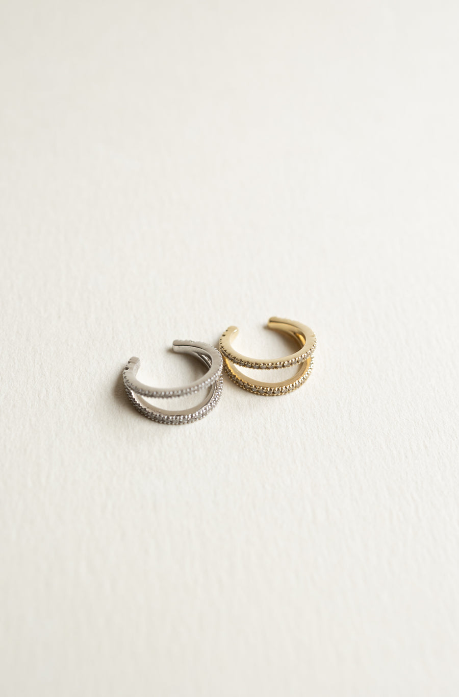 Earcuff diamantes 0.18ct 14k