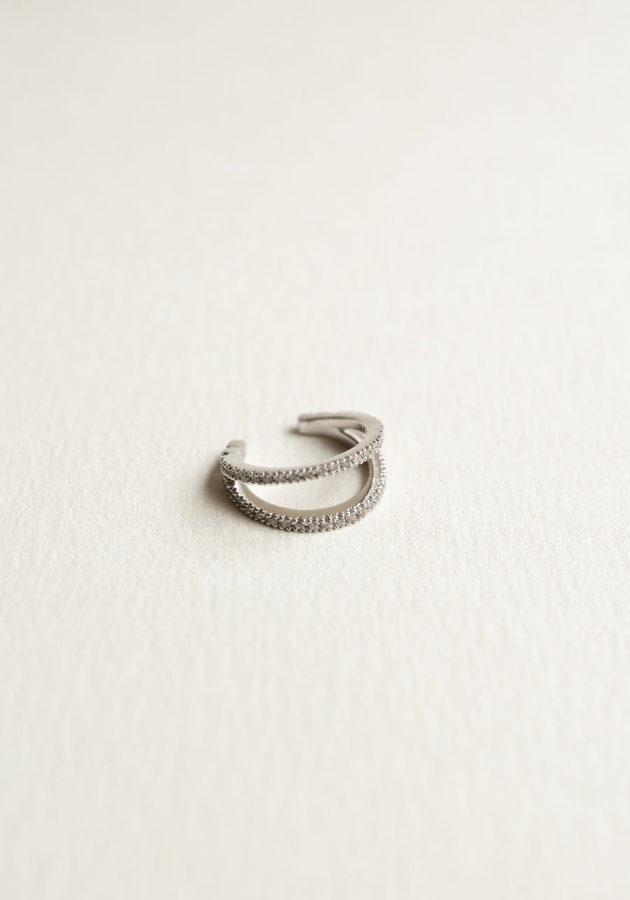 Earcuff diamantes 0.18ct 14k