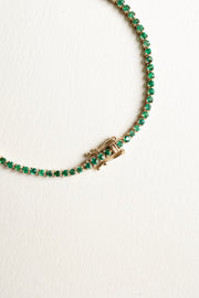 Tennis Cadaqués | Pulsera tennis esmeraldas 1.6ct 14k