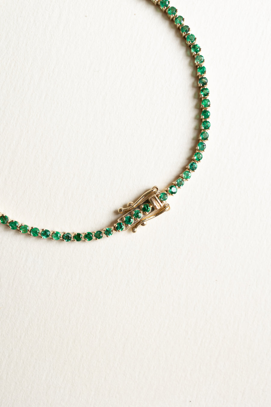 Tennis Cadaqués | Pulsera tennis esmeraldas 1.6ct 14k