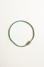 Tennis Cadaqués | Pulsera tennis esmeraldas 1.6ct 14k