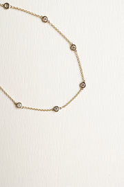 Pulsera Lima | Pulsera diamantes by the yard 0.2ct 14k
