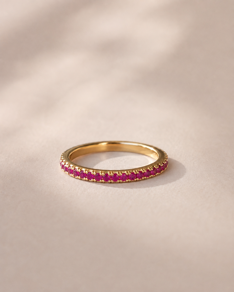 Churumbela Metis zafiros rosas 14k