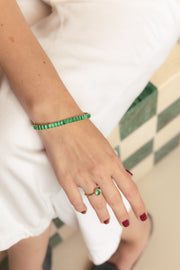 Tennis Cartagena | pulsera tennis esmeraldas EC 12.75 ct