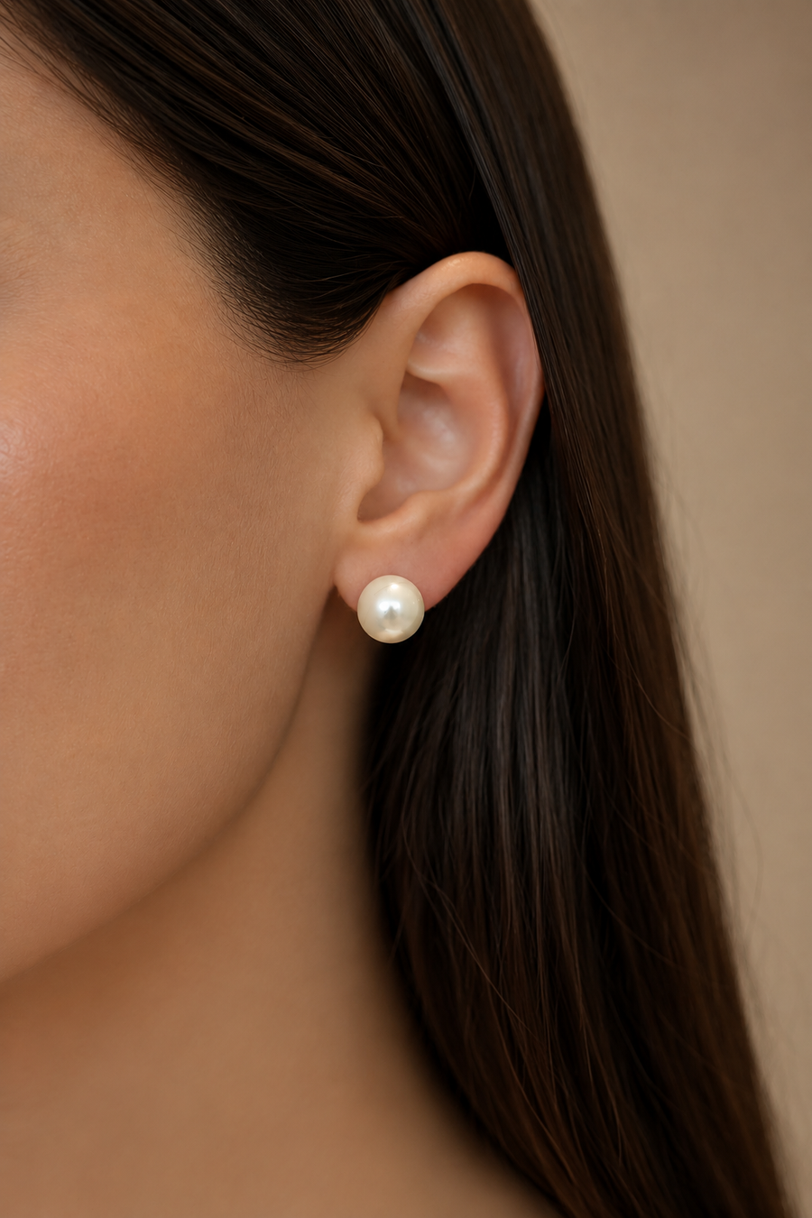 Aretes perlas 10mm 14k