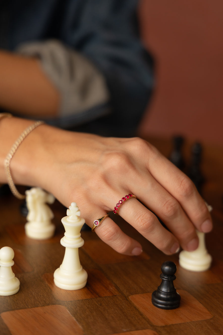Pinky Chelsea | pinky ring cluster diamantes 14k