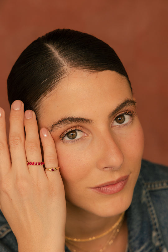 Pinky Chelsea | pinky ring cluster diamantes 14k