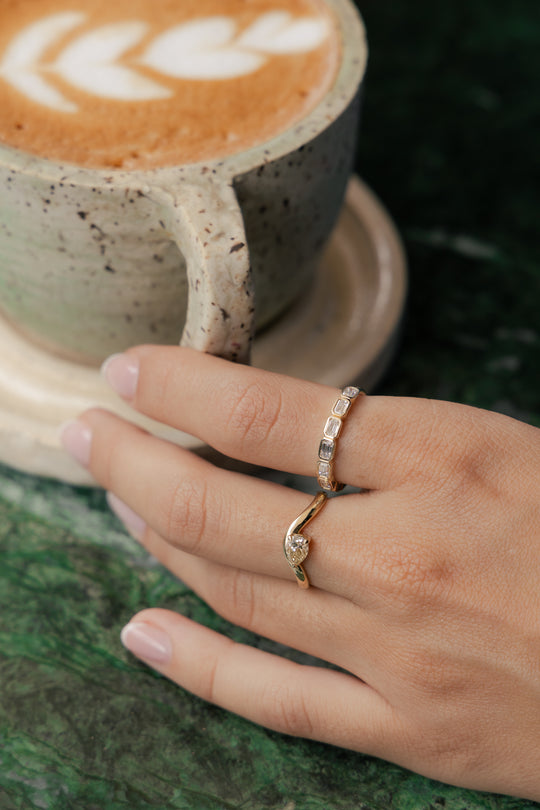 Churumbela Vienna | anillo diamantes EC 0.77ct con bisel 14k