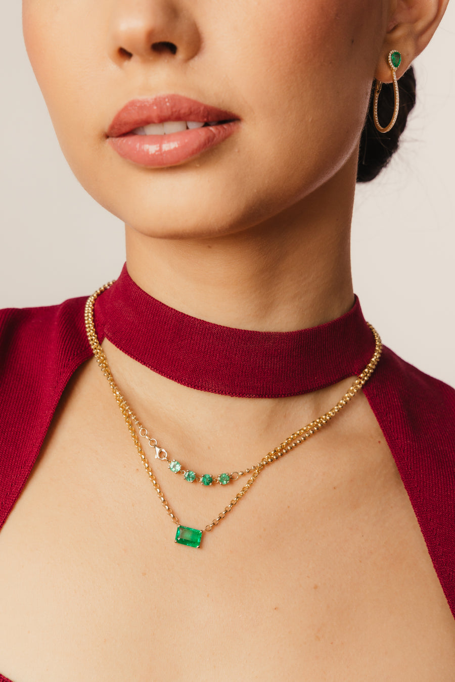 Dije Esmeralda EC 1.63ct 14k