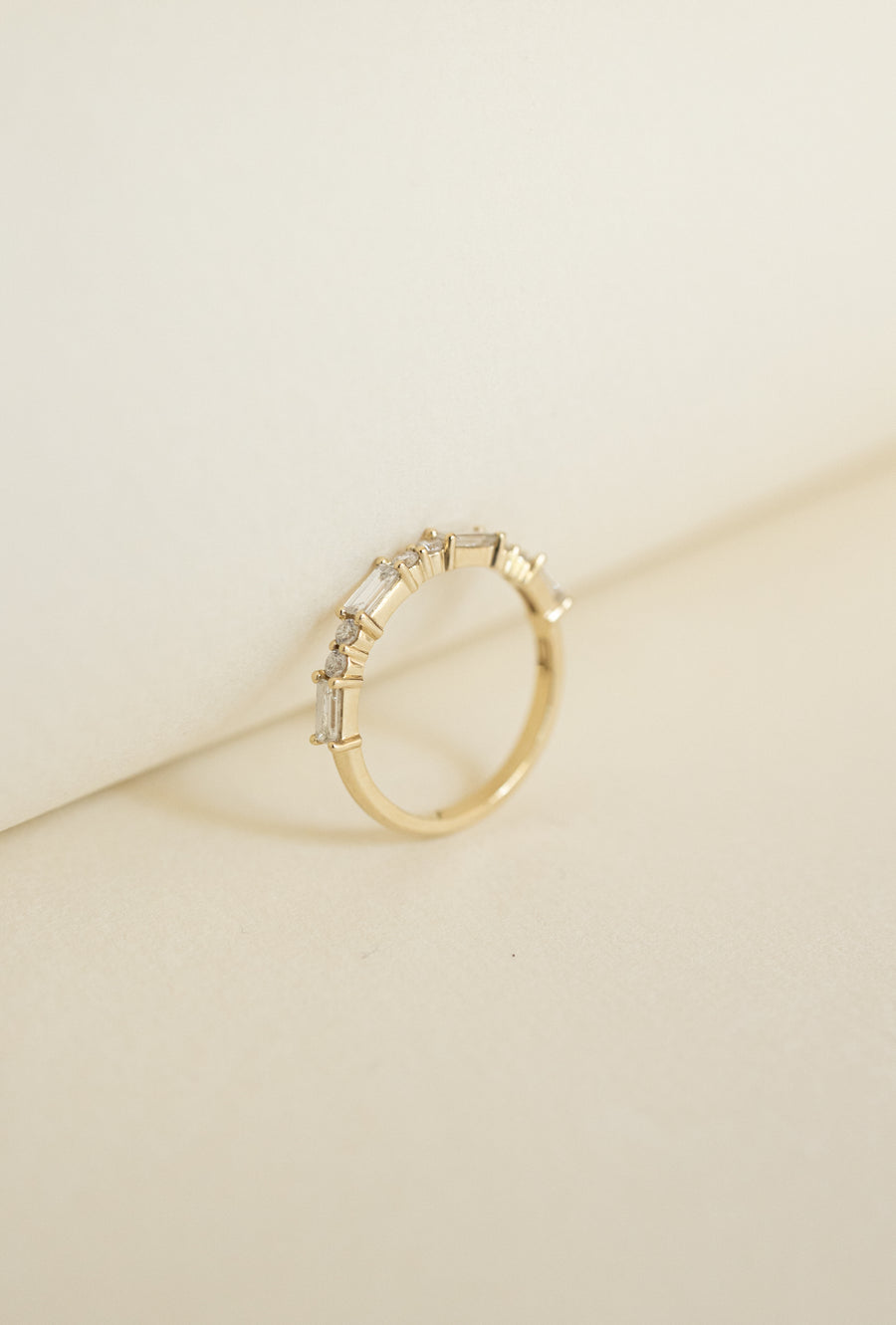 Churumbela diamantes BG y RD 0.5ct 14k