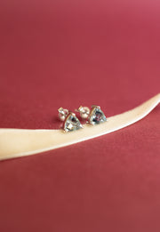 Aretes Aquamarina TR 14k