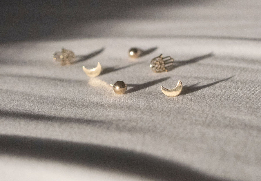 Aretes Esfera CH 14k